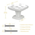 thumbnail image 4 of 4PCS Square Cabinet Fluorescence Knob Glowing in the Dark Furniture Drawer Pulls Handle with Screws Cat, 4 of 5