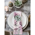 thumbnail image 3 of Pink Floral Cloth Napkins Washable Set of 4, Vintage Botanical Gradient Pastel Painting Reusable Dinner Table Napkins Cloth Bulk for Weddings Kitchen Restaurants Hotel Events Parties 20 x 20 Inch, 3 of 9