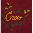 thumbnail image 2 of You Grow Girl Home Gardening Hobby Womens Slim Fit Graphic Tee Brisco Brands X, 2 of 4