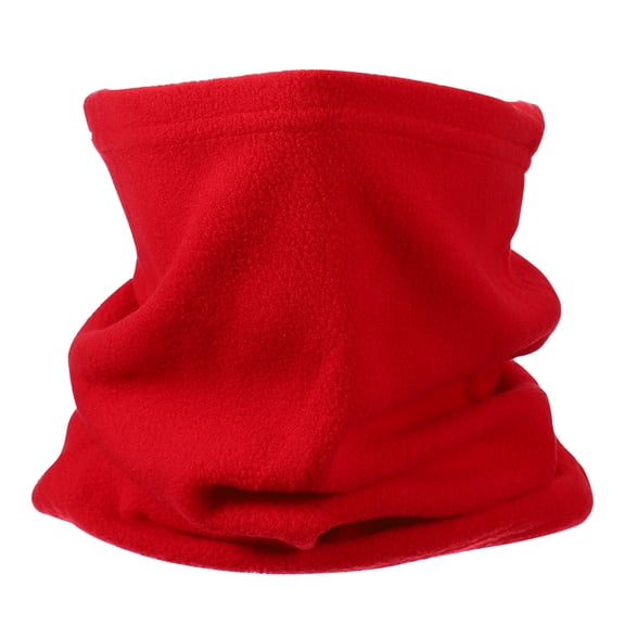 Uxcell Winter Neck Gaiter, Winter Warmer Ski Face Polar Fleece Mask Scarf Thermal Stretch Thick Windproof Scarves- for (Men Women/Cold Weather/Skiing/Snow Boarding/Running) Red