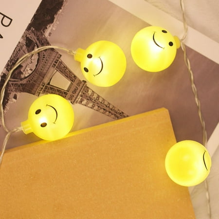 - Holiday Time Christmas Decor Smiley Party Incandescent String Lights Set