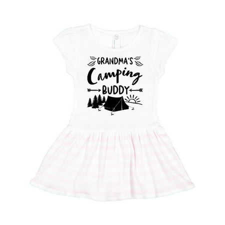 

Inktastic Grandmas Camping Buddy Gift Toddler Girl Dress