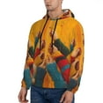 thumbnail image 3 of Picia Colorful Sweaters And Strings Pattern Casual Men's Hoodie - Lightweight Hooded Sweatshirt with Kangaroo Pocket, Comfortable Pullover for Everyday, Travel-4X-Large, 3 of 7