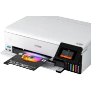 Epson EcoTank Photo ET-8550 Wireless Wide-Format Color All-in-One Supertank Printer with Scanner, Copier, Ethernet (Sold without manufacturer )