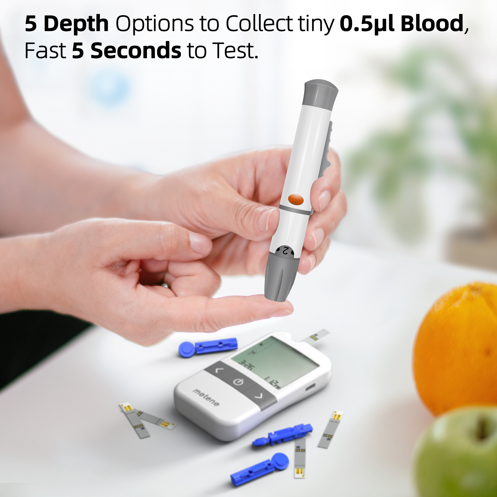 Metene AGM-513S Blood Glucose Monitor Kit photo 4