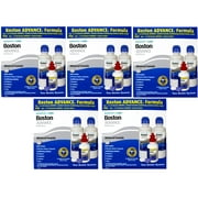 5 Pack - Baush & Lomb Boston Advance Multi-Pack, Step 1&2 Leanses Cleaner (2 X 4 fl oz Plus 1 fl oz Cleaner Bottle)
