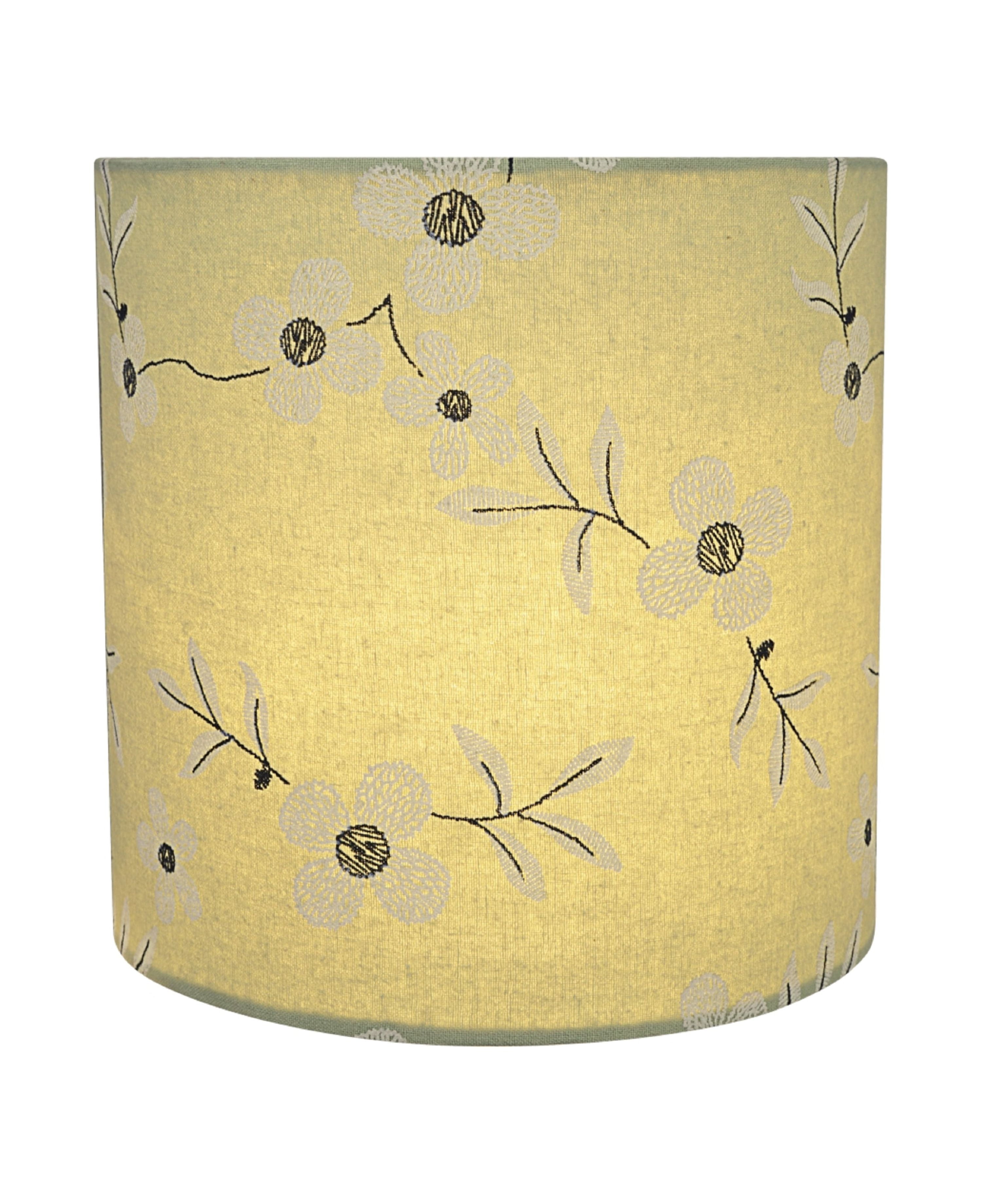 Aspen Creative 31235 Transitional Drum (Cylinder) Shape Spider Construction Lamp Shade in Light Green, 8" wide (8" x 8" x 8")