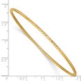 thumbnail image 2 of Beautiful 14k 2mm Diamond-cut Tube Slip-on Bangle, 2 of 2