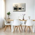 thumbnail image 4 of Zen White Lotus Canvas Wall Art Spa Room Meditation Wall Decor Pictures Peaceful Stone Butterfly Breathe Posters Prints for Bathroom Room Modern Yoga Spiritual Spa Living Bedroom Decoration, 4 of 9