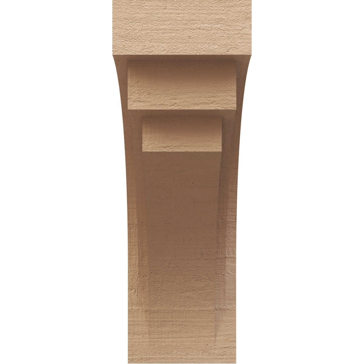10"W x 20"D x 30"H Classic Rockford Rough Cedar Woodgrain TimberThane Corbel, Primed Tan