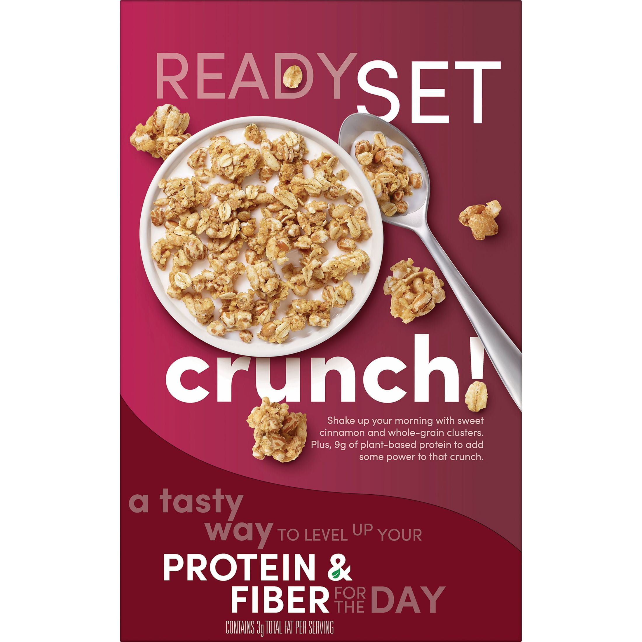 Kashi GO Breakfast Cereal, Vegan Protein, Fiber Cereal, Cinnamon Crunch, 13.8oz Box (1 Box)