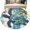 Blue, variant on Round Rugs 5Ft, Sea Turtle Coastal Round Area Rug Washable Indoor Throw Carpet, Nautical Beach Summer Retro Soft Non Slip Circle Rug for Cabinet Bathroom Home Decor Aesthetic