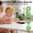 thumbnail image 4 of CCOCC Inkless Baby Hand & Footprint Kit 4 Pack 8 Art Cards,3.7X2.3In Mess Free Clean Touch Ink Pad for Newborn Keepsake,Baby Handprint and Footprint Memory Gift for New Parents, 4 of 8