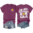 thumbnail image 1 of WILLBEST T-Shirt en Coton pour Femmes T-Shirt Décontracté Imprimé Col Rond Couleur Unie Manches Courtes 3817, 1 of 4