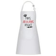 thumbnail image 3 of HJQEQVD 2Pcs Mr Mrs Aprons for Cooking Women Mens Apron Couple Gifts for Anniversary, Fathers Day, Birthday, Wedding Gifts for Couples,His Hers Gifts,Bridal Shower Engagement Gifts, 3 of 6