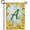 Monogram A, variant on America Forever Spring Monogram Garden Flag Letter X 12.5 x 18 inches Double Sided Vertical Outdoor, Yard, Lawn, Beautiful Dafodills, Spring Season, Flowers, Summer Floral Garden Flag