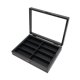 thumbnail image 2 of Estuche organizador para gafas de sol con 8 ranuras, estuche de almacenamiento para varias gafas de sol, soporte de madera para gafas de colección, 2 of 9