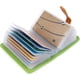 thumbnail image 4 of Tarjetero de piel para mujer y hombre, color verde, 26 ranuras, 4 of 5