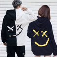 thumbnail image 2 of Spring and autumn new streetwear trend men's sweater casual men's and women's pullover hoodie trend two-color stitching topL Gao Jinjia LED, 2 of 2