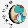thumbnail image 6 of Kll Cool Dino Playing Skateboard Tire Cover,Universal Wheel Tire Cover For Trailer, Rv, Suv, Truck,Camper And Many Vehicle,(15 Inch), 6 of 7