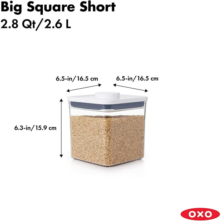 OXO Good Grips 3-PC Small Square Short POP Container Set & Good Grips  4-Piece Mini POP Container Set