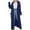 Navy, variant on UJNDER Knitted Sweater Coat Long Cardigan Warm Winter Fashion Outerwear Casual Oversized Button Front Pocket Detail Winter Coats for Women Pink L