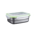 thumbnail image 1 of Caja de Almuerzo de Acero Inoxidable 304 Refrigerador Sellado con Tapa, Organizador Rectangular de Almacenamiento de Alimentos, 20x14.5x6.5cm / 7.8x5.7x2.5In Transpreservación Contenedor Pequeña Caja, 1 of 8