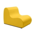 thumbnail image 2 of Jaxx Midtown Medium Classroom Soft Foam Chair - Premium Vinyl Cover - Yellow, 2 of 7