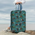 thumbnail image 7 of Yiaed skull black cats in mexican Print Travel Luggage Cover Suitcase Protector Covers Elastic Luggage Anti-scratch(No luggage included）-X-Large, 7 of 7