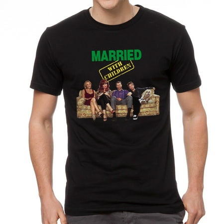 Married With Children Intro Cast Men's Black T-shirt NEW Sizes