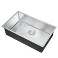thumbnail image 3 of Handmade 30 304Stainless Steel Single Bowl Undermount Kitchen Sink With Faucet, 3 of 5