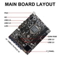 thumbnail image 4 of Sidaley B250C LGA 1151 Placa base de computadora con ranura 4 puertos USB 2.0 Placas base de minería compatibles con Equipo de minería PC de Estaciones de acoplamiento para portátiles, 4 of 6
