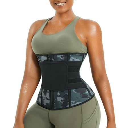 

KUMAYES Waist Trainer for Women Weight Loss Sports Girdle Corset Tummy Control Workout Sweat Band Slimming Belly Belt