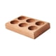 thumbnail image 1 of Bandeja de madera para guardar huevos, para sushi, postres, huevos de Pascua, organizador de huevos 6 rejillas, 1 of 9