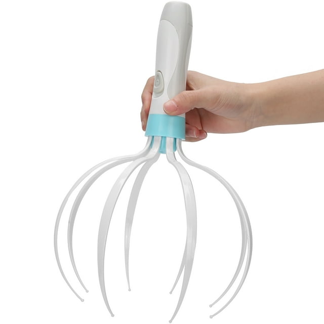 Head Massager, Portable Octagonal Scalp Massager Curved Design for Home