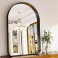 thumbnail image 2 of AnyRose 24"x36" Arched Bathroom Mirror Modern Vanity Mirror with Deep Frame – Wall-Mounted Mirror for Bathroom Bedroom,Black, 2 of 5