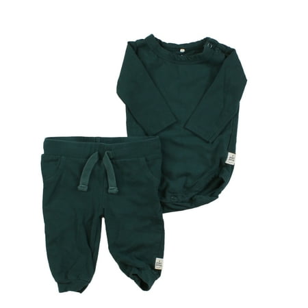 

Pre-owned A Happy Brand Boys Green Apparel Sets size: 0-3 Months