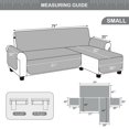 thumbnail image 2 of CHUANK Housse de Canapé Imperméable en Forme de L, Housses de Canapé, Housse de Chaise Longue Réversible, Protecteur de Meubles pour Animaux, Enfants, Chien, Chat, Kaki P, 2 of 7