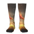 thumbnail image 1 of Fotbe Red And Blue Fire Dragon B Calcetas Divertidas Estampadas para Hombre y Mujer, Calcetas de Algodón hasta la Rodilla para Caminar, Correr, Enfermería y Embarazo, 1 of 6