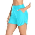 thumbnail image 3 of RELLECIGA Women's High Waisted Swim Shorts with Pockets UV Sun Protection Board Shorts, 3 of 5
