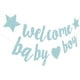 thumbnail image 1 of Bienvenido Baby Banner Baby Shower Hanging Flag Banning Género Revelación Decoración de la fiesta, 1 of 4