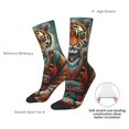 thumbnail image 4 of Rocae Pond Meditating Tiger for Adult Socks Casual Athletic Stretchy Loose Socks for Women Men Non-Slip Middle Tube Socks, 4 of 6