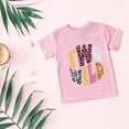 thumbnail image 3 of EnJoCho Little Children Summer Spring Tops Kid Teenager Short Sleeve T Shirt Letter Print Top For Children 3 To 13 Years Birthday Party, 3 of 3