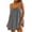 Gray, variant on Paiwinds Women's Summer Casual Solid Color A-Line Ankle-Length Skirt with Elastic Waist, Lightweight Breathable Flax for Beach and Casual
