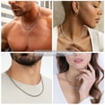 thumbnail image 4 of YOUNGYUE Silver plated Box Chain Necklace, Classic Minimalist Chain Jewelry, Unisex 16‑28 Inch, 4 of 6