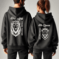 thumbnail image 2 of Lotusprinthandmade Valentine’s Day Lion King And Queen Hoodie 2D S-5XL Multicolor (S) – Valentine Couple Hoodie Set, 2 of 5