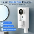 thumbnail image 2 of Dispensador Automático de Enjuague Bucal para Baño, Dispensador de 3 Niveles para Niños y Adultos, Montaje en Pared de 18.26 oz con 2 Tazas Magnéticas, Dispensador de Enjuague Bucal Recargable, 2 of 7