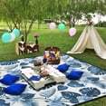 thumbnail image 6 of Extra Large Picnic Blankets Waterproof Foldable (60 "x 80") Beach Blanket Waterproof Sandproof,3-Layer Thicking Mat Outdoor Packable Camping Blanket, 6 of 6