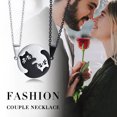 thumbnail image 2 of VNOX Matching Necklace for Couples, Personalized Yin Yang Pet Pendant Necklace, Boyfriend and Girlfriend Promise Couples Necklaces for Him and Her, Relationship Jewelry Gift for Couples Best Friends, 2 of 7