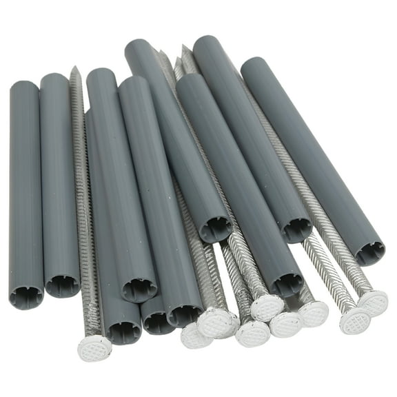 Amerimax 25043 Gutter Spike and Ferrule, Aluminum/Plastic, White